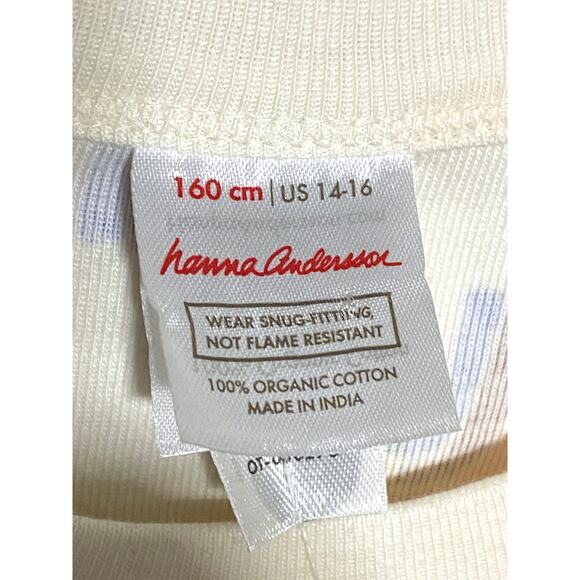 Hanna Andersson Organic Cotton Rainbow Pajama Top Shirt 160 cm US 14-16 NWT - Picture 5 of 8